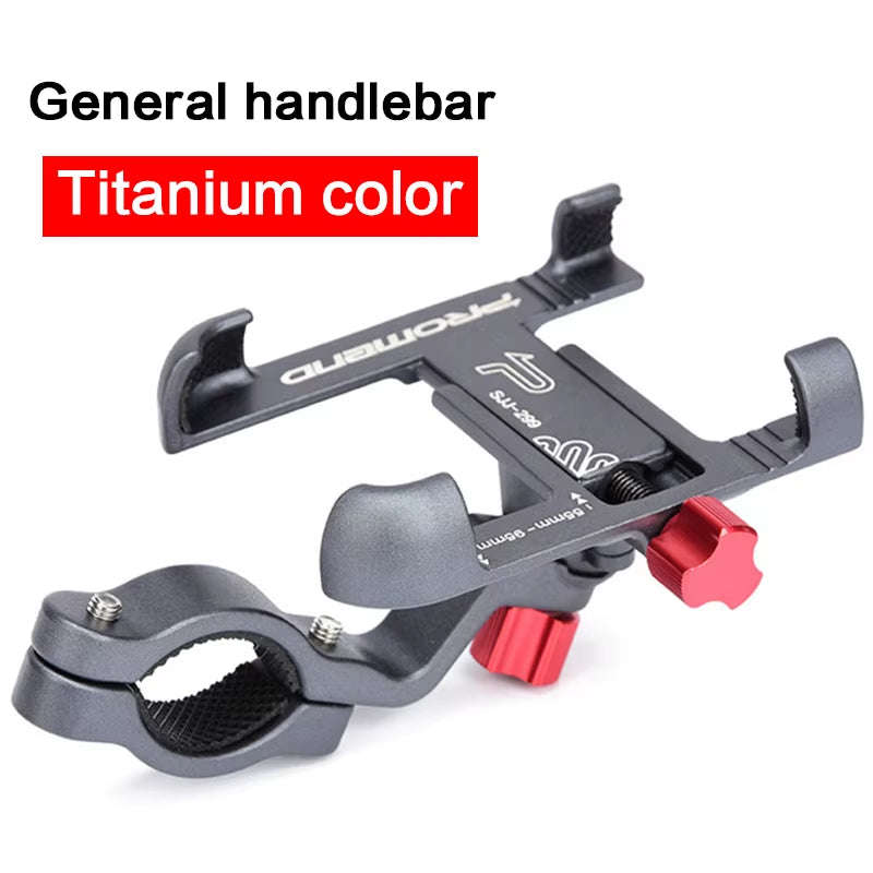 Aluminum Bike Bicycle Phone Holder Motorcycle Rearview Holder Mount 360 Degree Rotatable Handlebar for Phone GPS Phone Stand