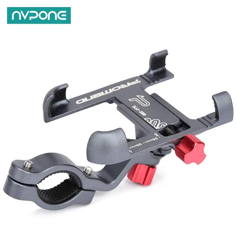 Aluminum Bike Bicycle Phone Holder Motorcycle Rearview Holder Mount 360 Degree Rotatable Handlebar for Phone GPS Phone Stand