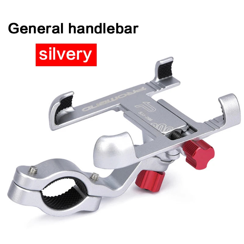 Aluminum Bike Bicycle Phone Holder Motorcycle Rearview Holder Mount 360 Degree Rotatable Handlebar for Phone GPS Phone Stand