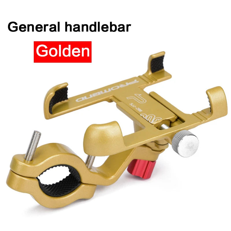 Aluminum Bike Bicycle Phone Holder Motorcycle Rearview Holder Mount 360 Degree Rotatable Handlebar for Phone GPS Phone Stand